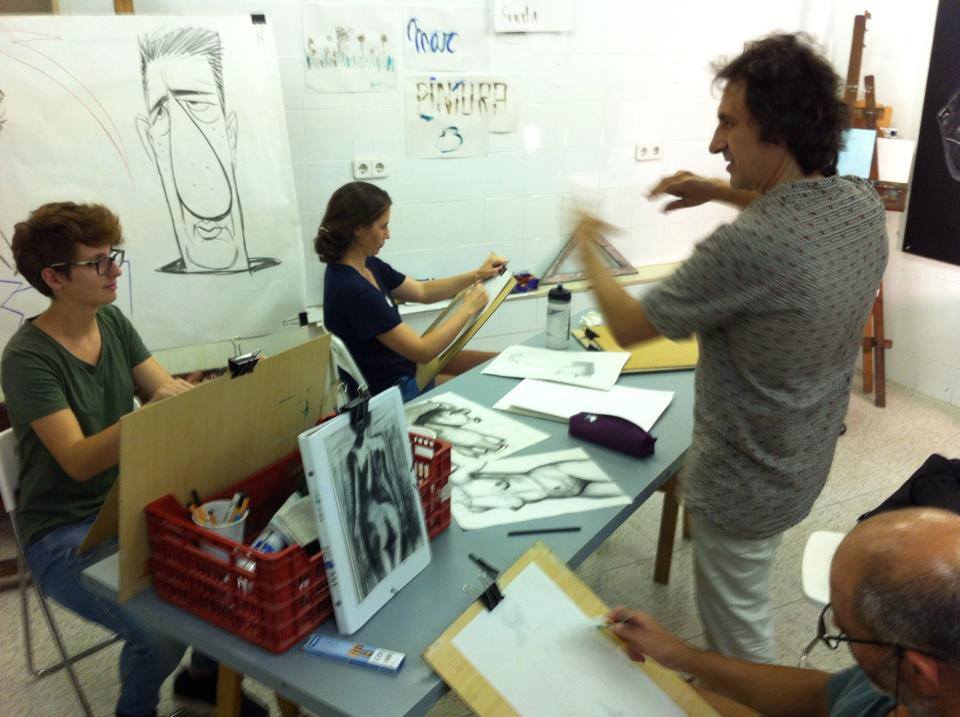 Els tallers: "Dibuix del Natural" i "Oli vs