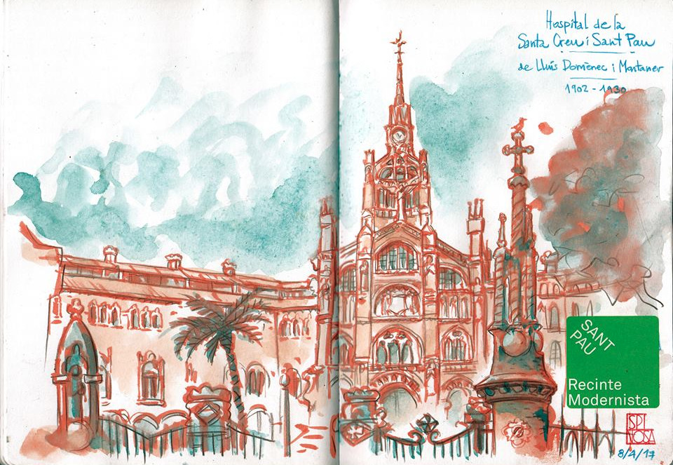 Descubrir, dibujar; la pasión por el “Sketching” en Barcelona