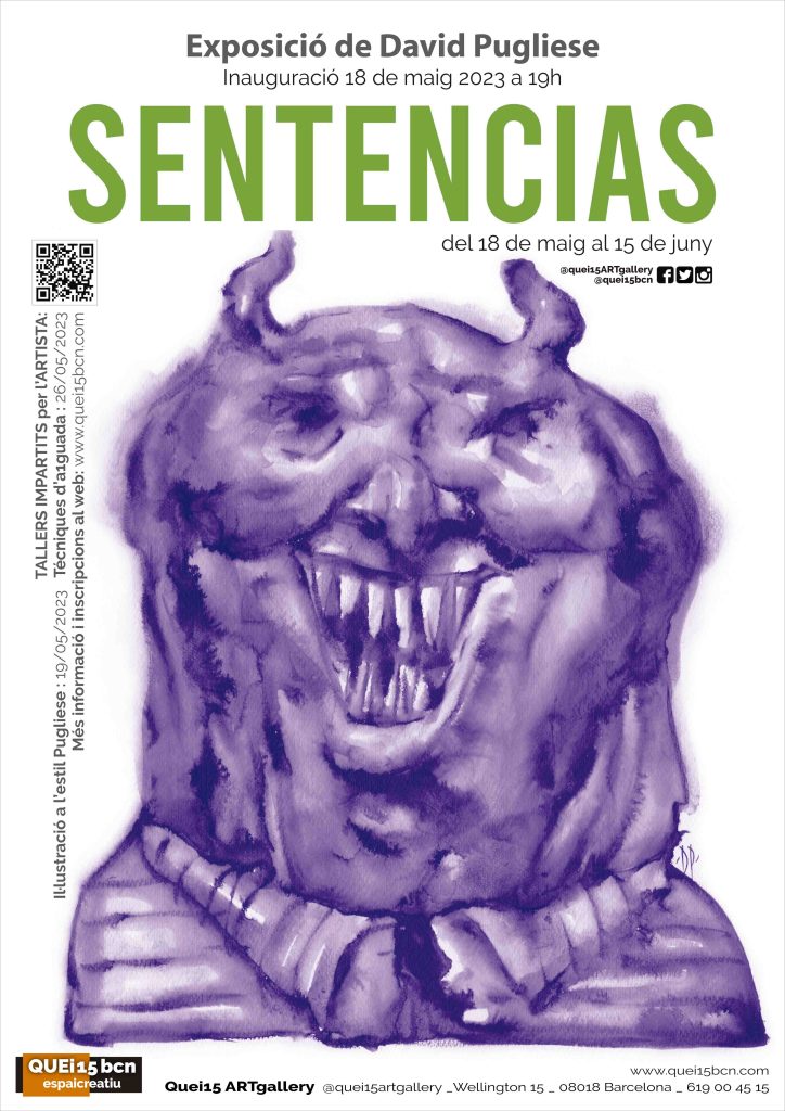 Cartell de l'exposició Sentencias