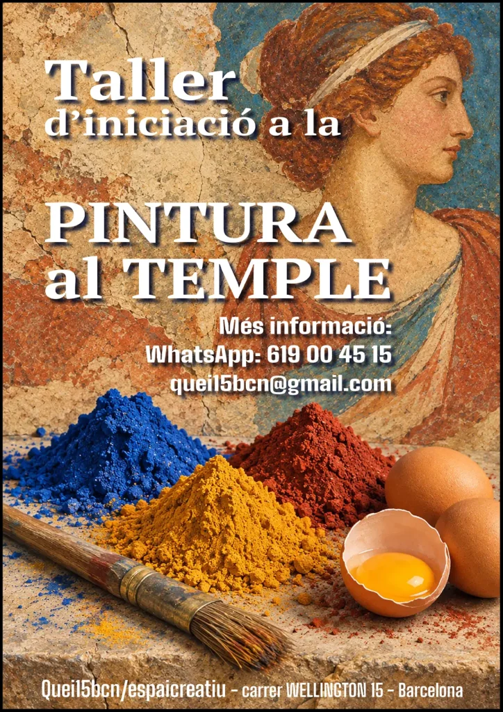Cartell de l'exposició Totum revolutum · Iniciació a la pintura al temple